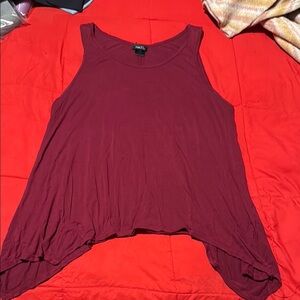 Women's Burgundy Tank Top